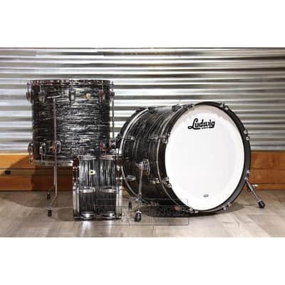 Ludwig Classic Maple 3pc 20/12/16 Drum Set Vintage Black Oyster image 1