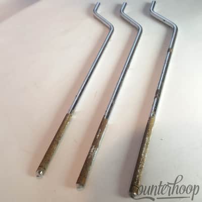 *Slingerland 3x 18" Floor Tom Drum Legs 14,16" Chrome Cross Knurling Vintage 60s image 3