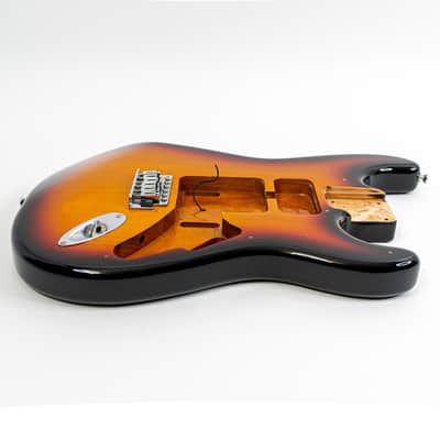 3-Tone Sunburst Stratocaster Body w/ Massive Route For Any Pickup Combo image 7
