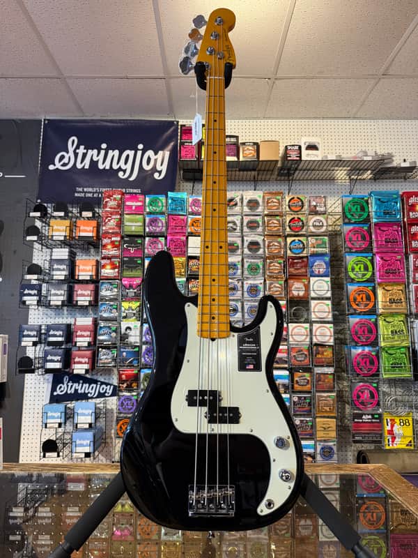 Fender American Professional II Precision Bass with Maple Fretboard - Black image 1