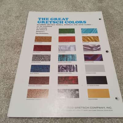 Vintage 1971 Gretsch Full-Line Drum Catalog! Rare, Original Case Candy, Paperwork! image 9