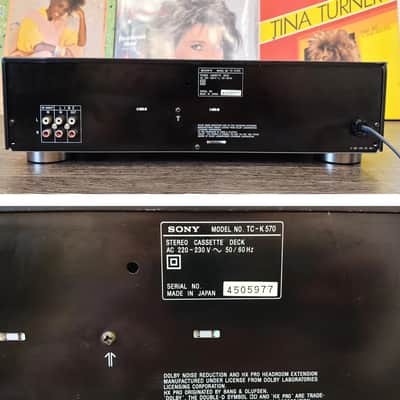 Sony TC-K 570 Rare Vintage Stereo Cassette Deck Serviced Working 3 Head Warranty image 17