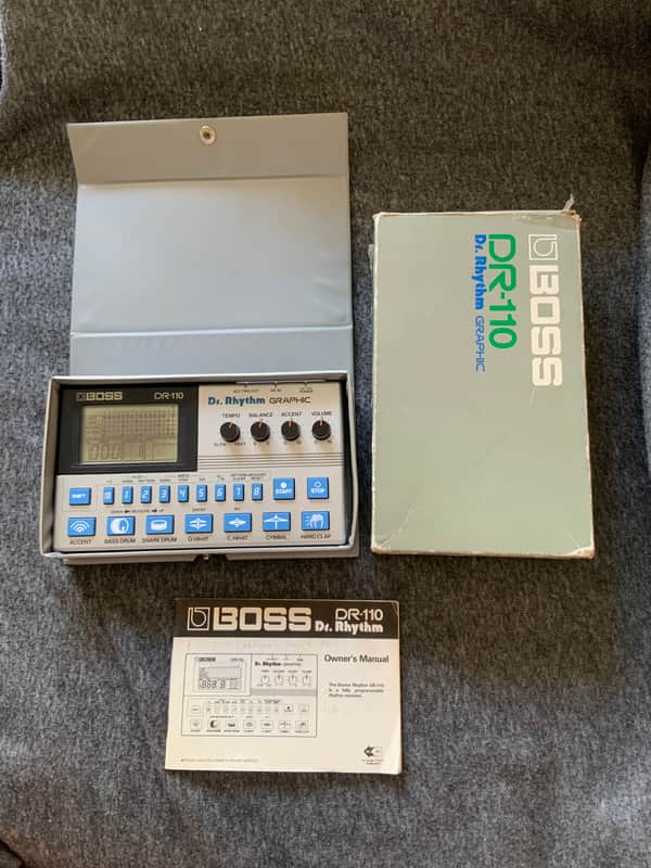 Boss DR-110 Dr. Rhythm 1980s - Silver image 1
