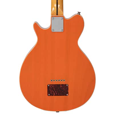 Vintage REVO Series 'Vision' Electric Guitar - Trans Orange (VRV800TO) image 5
