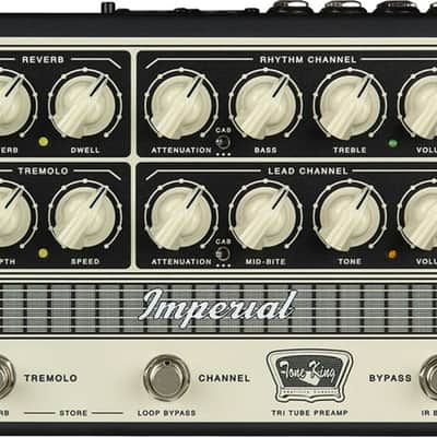 Tone King Imperial Preamp MKII Tri-Tube Preamp Effects Pedal image 1