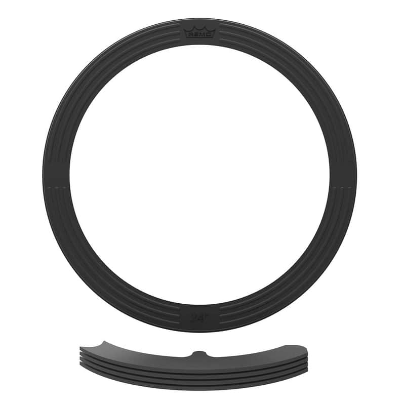 remo External Sub Muff'l® System 24″ Black Bass Drum Dampening Accessory MF-3024-00- image 1