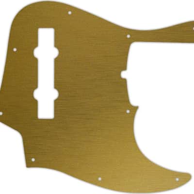 WD Custom Pickguard For Fender 2019 5 String American Ultra Jazz Bass V #14 Simulated Brushed Gold/B