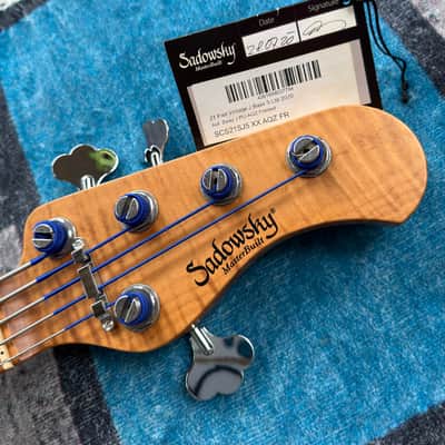 Sadowsky 21-fret Standard Masterbuilt Limited 2020 No.4/30 2020 - Whale Blue Burst Transparent High Polish Burst image 10