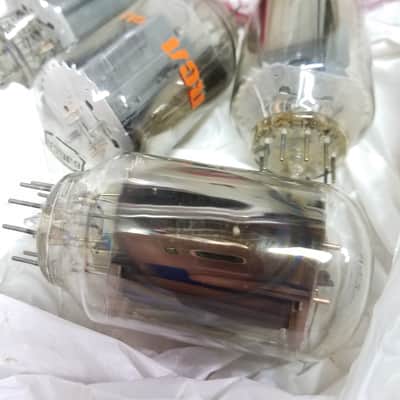 Sylvania etc. Pair (2) 6JG6A Novar AT1000 Weak Vacuum Tubes Beam Pentode 1970-1987 image 2