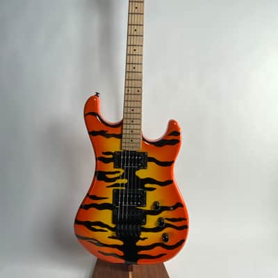 Kramer Pacer Vintage Tiger Stripe Electric Guitar w/ Floyd Rose & Seymour Duncan Pickups image 2