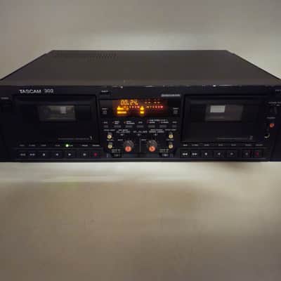 Tascam - 302 - Double Cassette Deck - New belts - 19'' fame image 2
