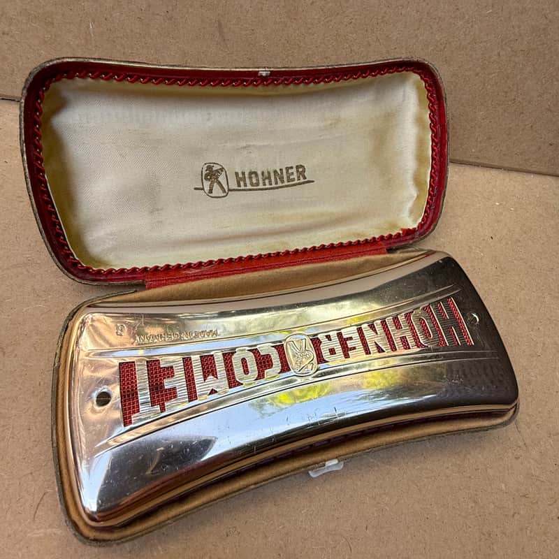 Hohner Vintage Hohner Comet Harmonica With case image 1
