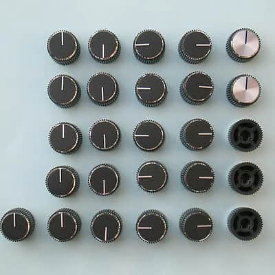 Prophet-5  knob set of 26 including 2 silver knobs for Sequential Circuits Prophet-5