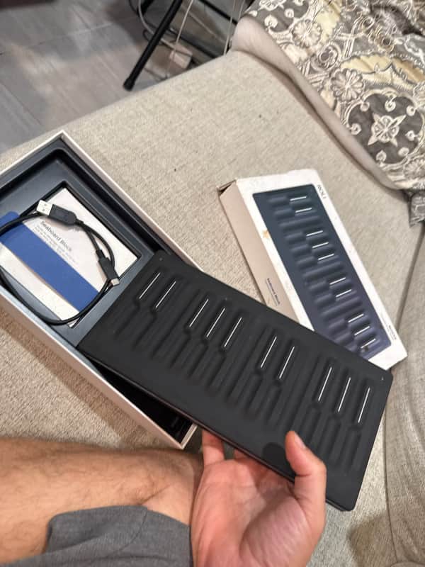 ROLI Seaboard Block 24-Key Expressive MIDI Keyboard Controller 2010s - Black image 1