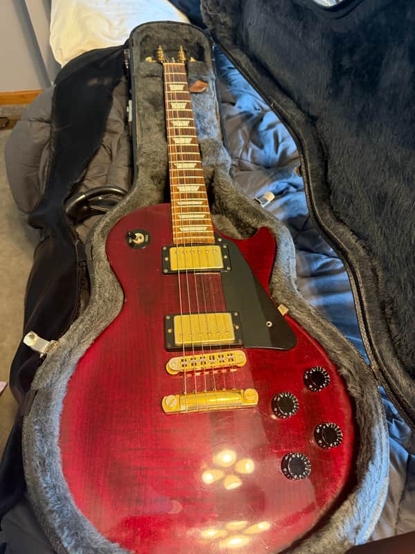 Gibson Les Paul Studio Lite 1990 - 1998 - Trans Red and Gold image 1