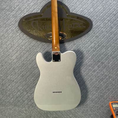 Firefly FF-TLS Baritone HSS Tele Sterling Silver Last One! SkunkWerx In USA Setup and Fret Polish image 14