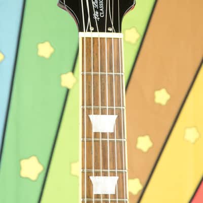 Used Epiphone Les Paul Classic Electric Guitar, Blue Quilted Top w/ Hardcase image 4