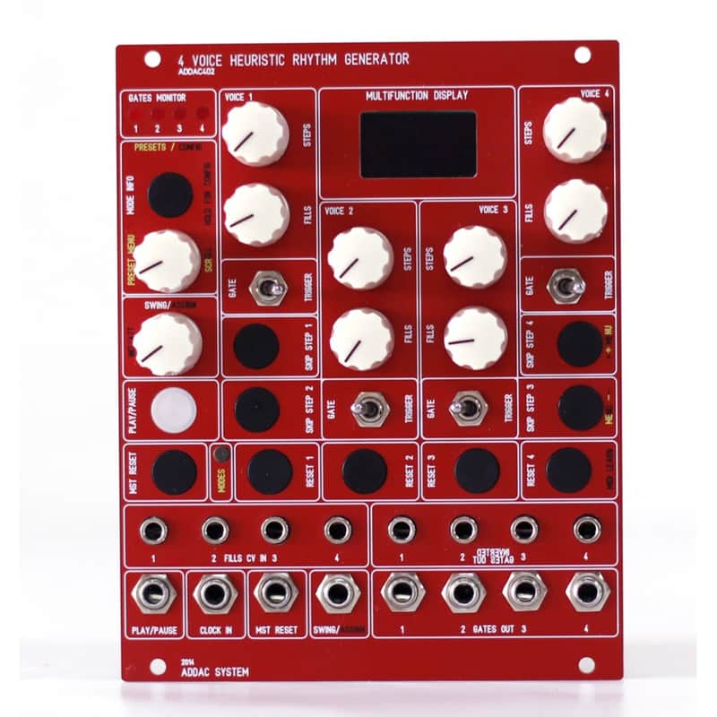 ADDAC 402 Heuristic Rhythm Generator Eurorack Gate Sequencer Module (ADDAC402) image 1