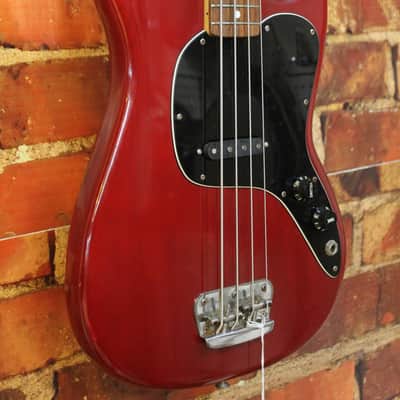 1978 Fender Musicmaster Bass - Wine Red image 3