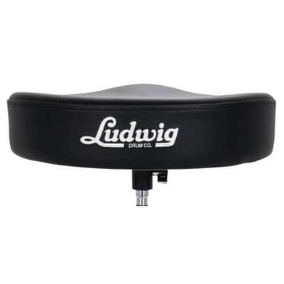 Ludwig LP50TH Pro Series Saddle Drum Throne, Black image 4