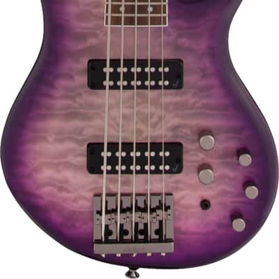 Jackson JS3Q Spectra 5-String Bass Guitar, Laurel Fingerboard, Purple Phaze image 1