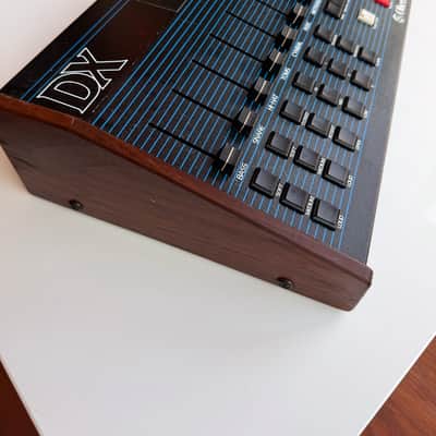 Oberheim DX 6-Voice Drum Machine 1982 - Blue with Wood Sides image 2
