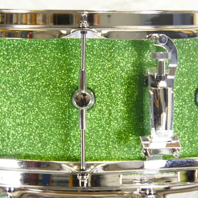 Click Icon 4pc Maple Drum Set Green Satin Sparkle Shell Pack 16 13 10 13 image 12