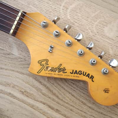 1963 Fender Jaguar Vintage Offset Electric Guitar Pre-CBS Olympic White w/hc image 4