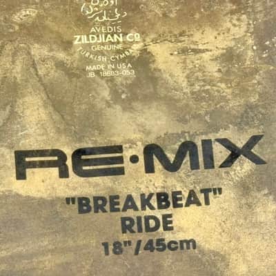 24 YEARS OLD Zildjian REMIX BREAKBEAT Ride 1749g image 2