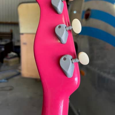 Vintage 1950s 1960s Burns London ‘Custom’ Pink Sonic Bass Guitar Ex. Bill Wyman *Ronnie Lane* image 14