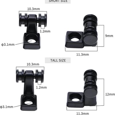 2 PCS Stainless Steel Roller String Retainer for Electric Guitar String Tree String Guide Roller String Trees for Tele Telecaster Start Electric Guitar String Parts -Black image 2