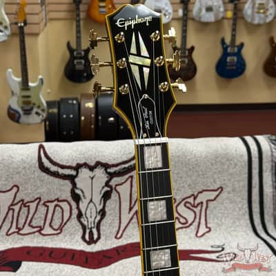 Epiphone Joe Bonamassa 1959 Les Paul Custom with Bigsby Antique Ebony 9.95 lbs image 5