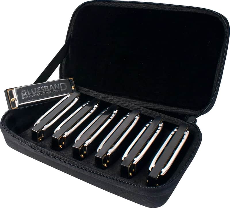 Hohner 1501/7 Bluesband Harmonica. (7 Pack) image 1
