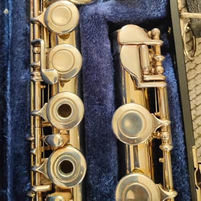 Armstrong 103 Student Model Open-Hole Flute with C Foot, Inline G 2010s - Silver-Plated image 5