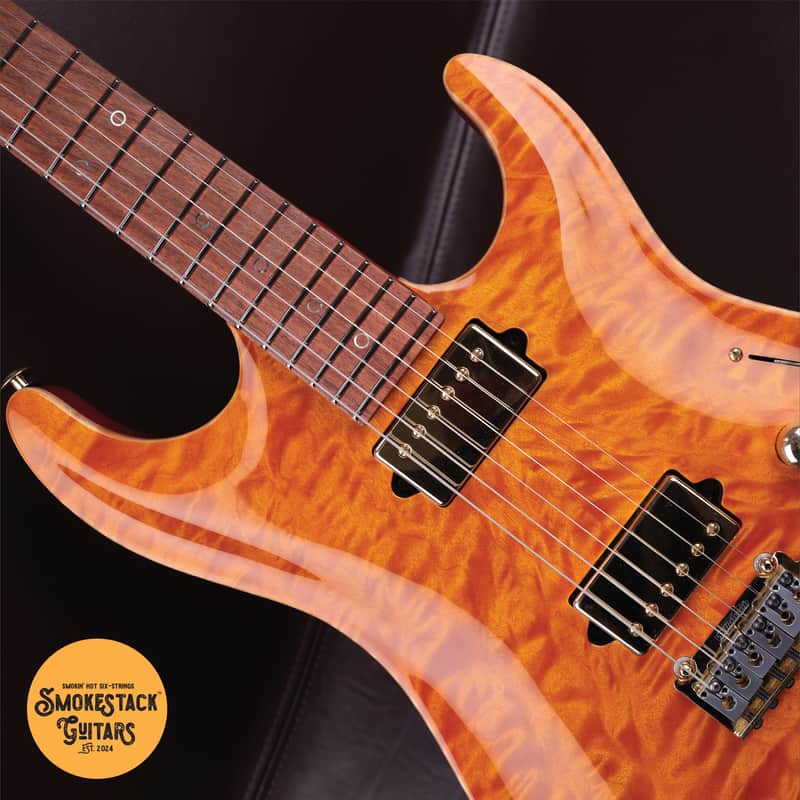 2023 Suhr Custom Shop Standard Carve Top Trans Amber
