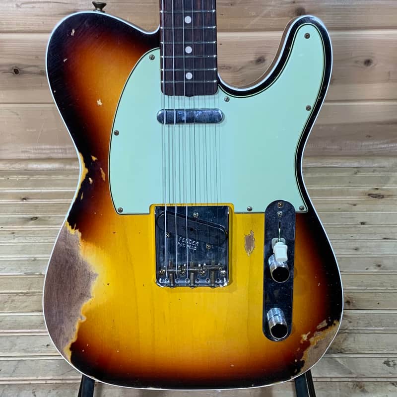 Fender Custom Shop 1960 Telecaster Heavy Relic Electric Guitar - Chocolate 3 Color Sunburst image 1