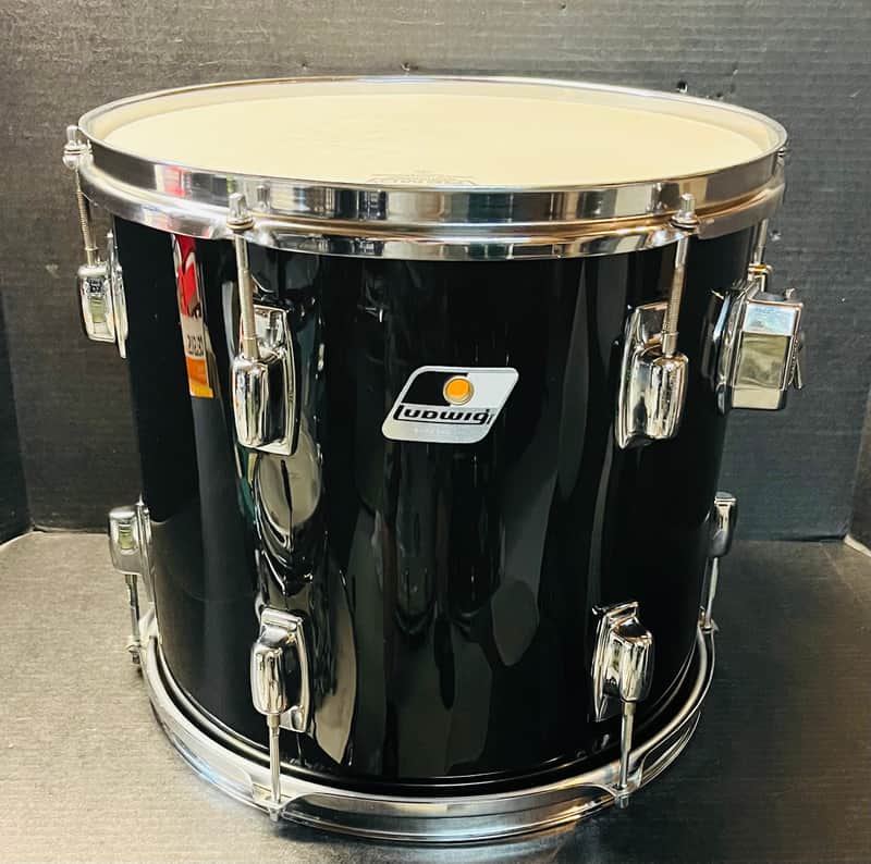 Ludwig Rocker 13”x 12” Power Rack Tom 80’s - Black image 1