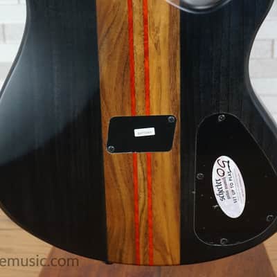 Schecter CB-5 Charles Berthoud Signature Bass Left Handed - See-thru Black Satin image 11