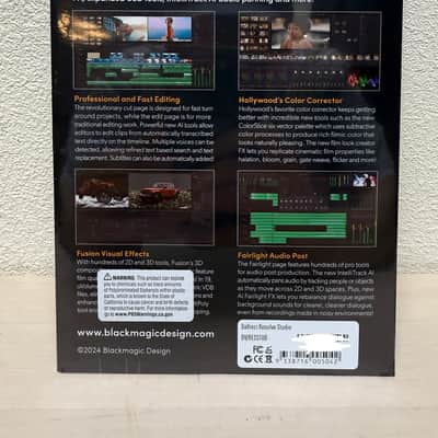 Blackmagic Design DaVinci Resolve Studio 19 License 2024 image 2