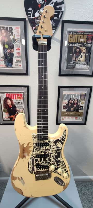 Partscaster Stratocaster Relic Custom pickups and pickguard! 2020s - White Relic image 1