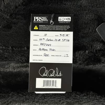 PRS 40th Anniversary Custom 24-08 Semi-Hollow Limited Faded Whale Blue Natural Back w/case image 15