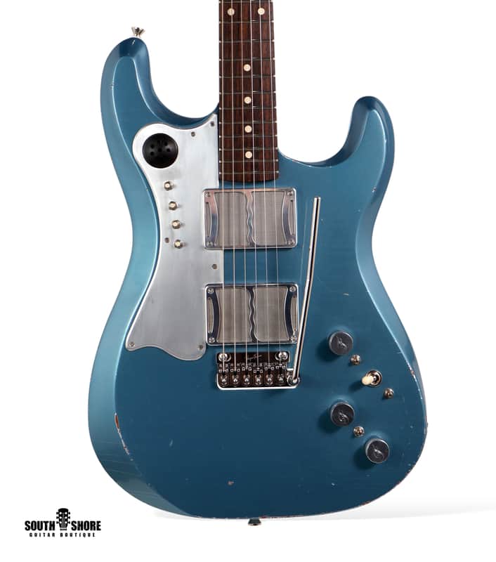 Fiam Guitars Mirari 2023 Pelham Blue over Silver. By past Ronin Guitars luthier Izzy Lugo. NEW (Authorized Dealer) image 1
