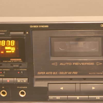 Pioneer Stereo Double Cassette Tape Deck CT-W801R Song Search Dual Recording Mic Inputs New Belts G image 4