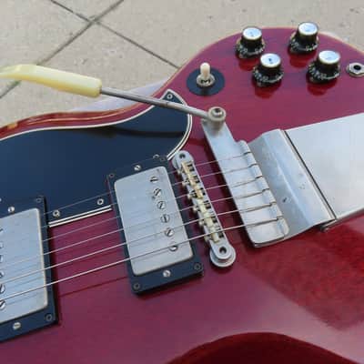 GIBSON LES PAUL SG 1963 CHERRY ORIGINAL MAESTRO CLEAN! image 7