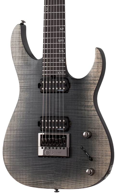 Schecter Banshee Mach-7 Evertune Electric Guitar. Fallout Burst image 1