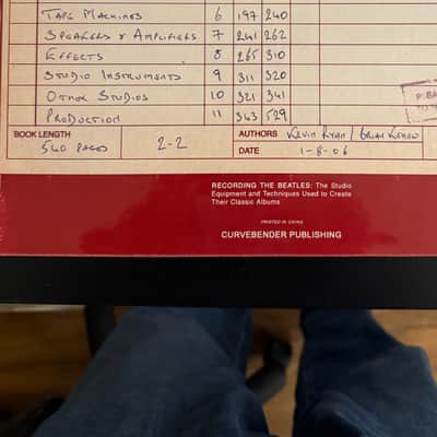 RTB Recording the Beatles Book with Case and Stamps image 2