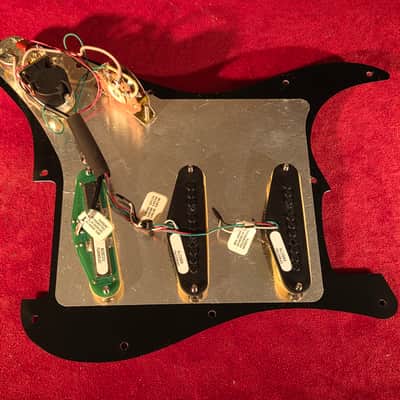Loaded DiMarzio SSS Pickguard Red Tortoise Shell w/ CTS Push-Pull Pot- DP402 Virtual Vintage Blues & DP226 BC2 Billy Corgan Hot Rails image 4