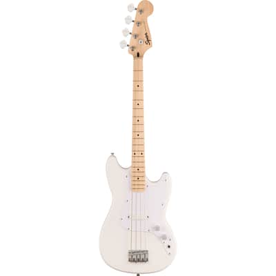 Squier Sonic Bronco Bass MN Arctic White - 4-String Electric Bass image 1