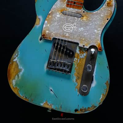 Fender Telecaster Daphne Blue Heavy Aged Heavy Relic image 15