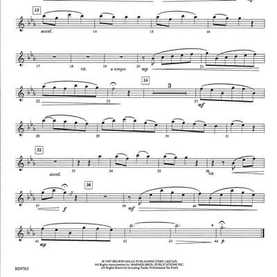 Belwin "O Tannenbaum" Belwin Beginning Band Traditional Scored by Douglas Wagner 1997 image 3